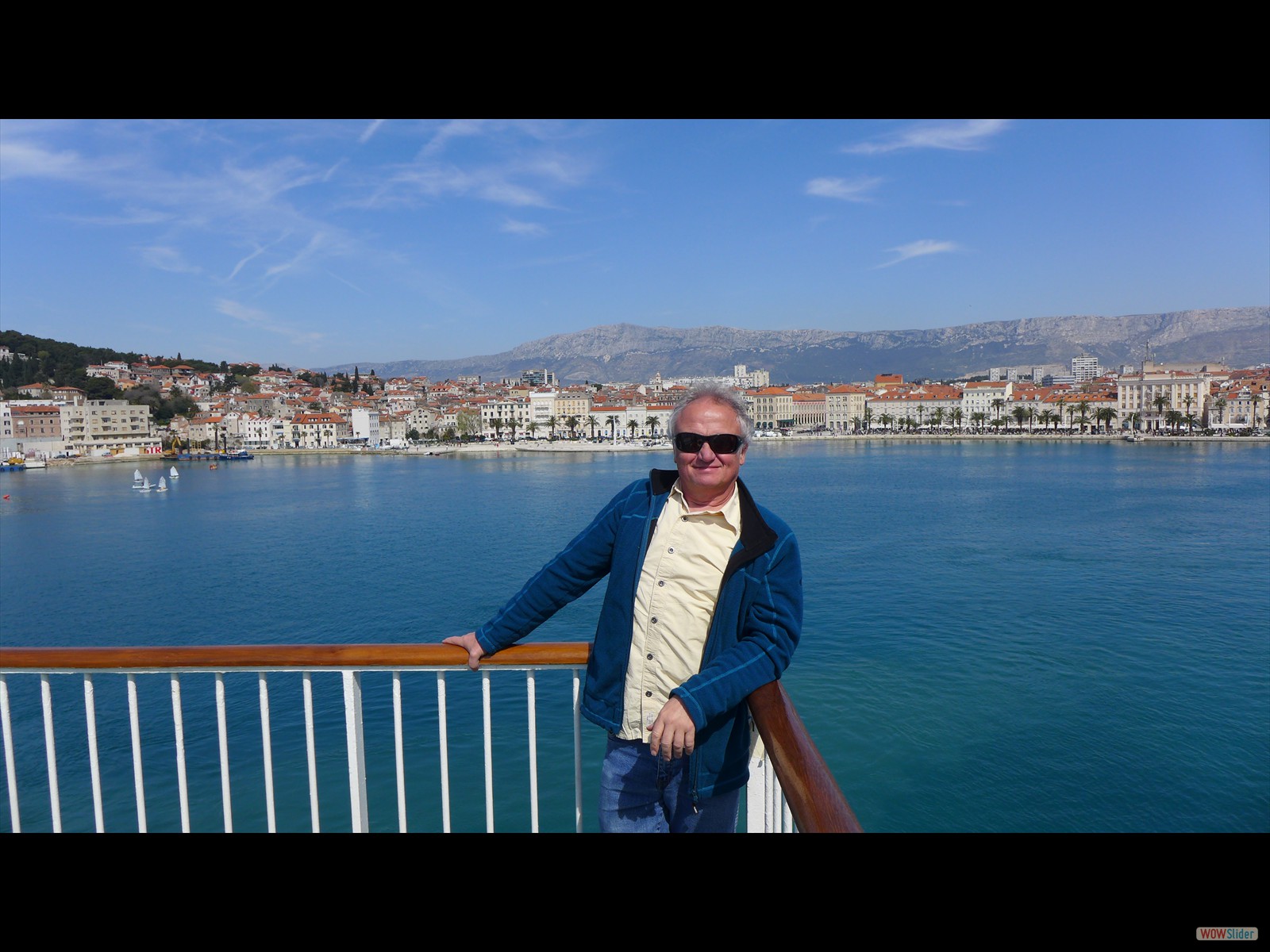 Avril: Croatie - sur le ferry qui quitte Split vers Vis