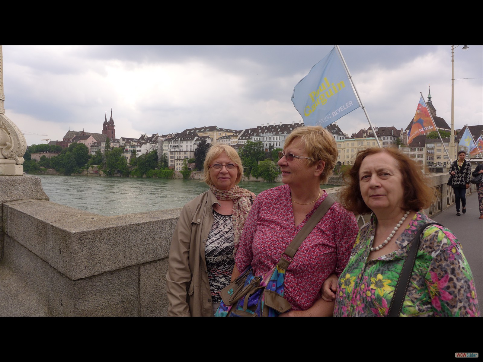 Mai: Claude, Eliane et Françoise à Bâle